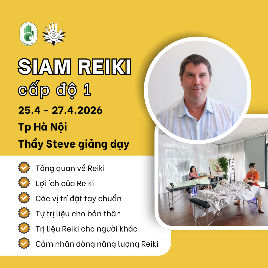 [FG Hà Nội - T4.2026] Lớp Siam Reiki cấp độ 1 (Reiki 1) - Thầy Steve