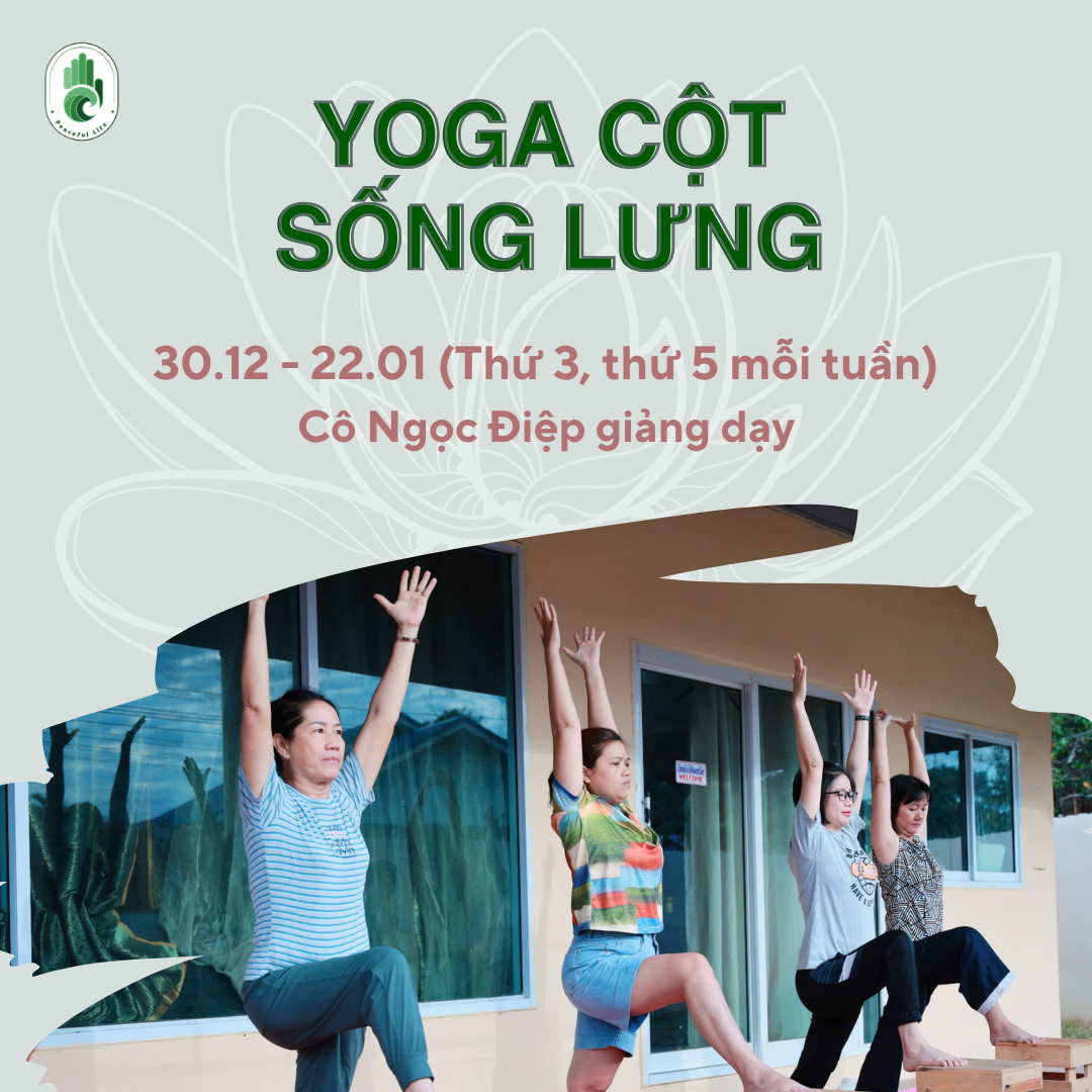 [HCM - T12.2025] Lớp Yoga Cột sống lưng - Cô Điệp