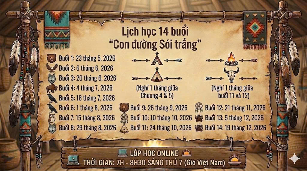 Khóa học Con Đường Sói Trắng (Path of the White Wolf) - Bà Robin Tekwelus Youngblood