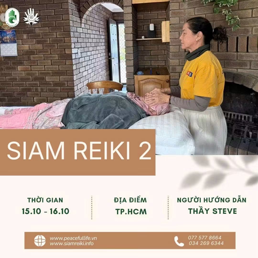 [Đà Lạt - T10.2026] - Lớp Siam Reiki cấp độ 2 - Thầy Steve