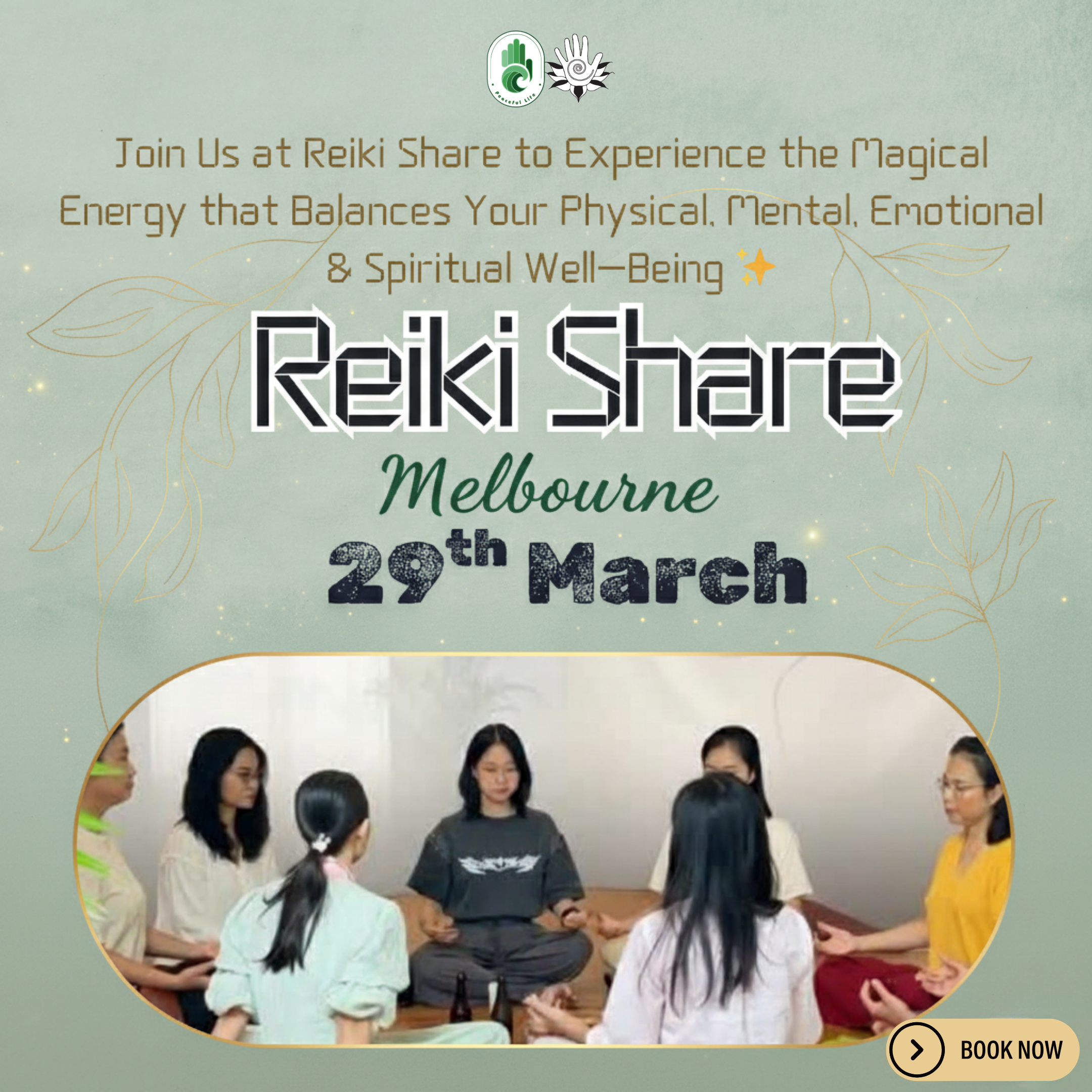Reiki Share : 29 March @ Melbourne - Students