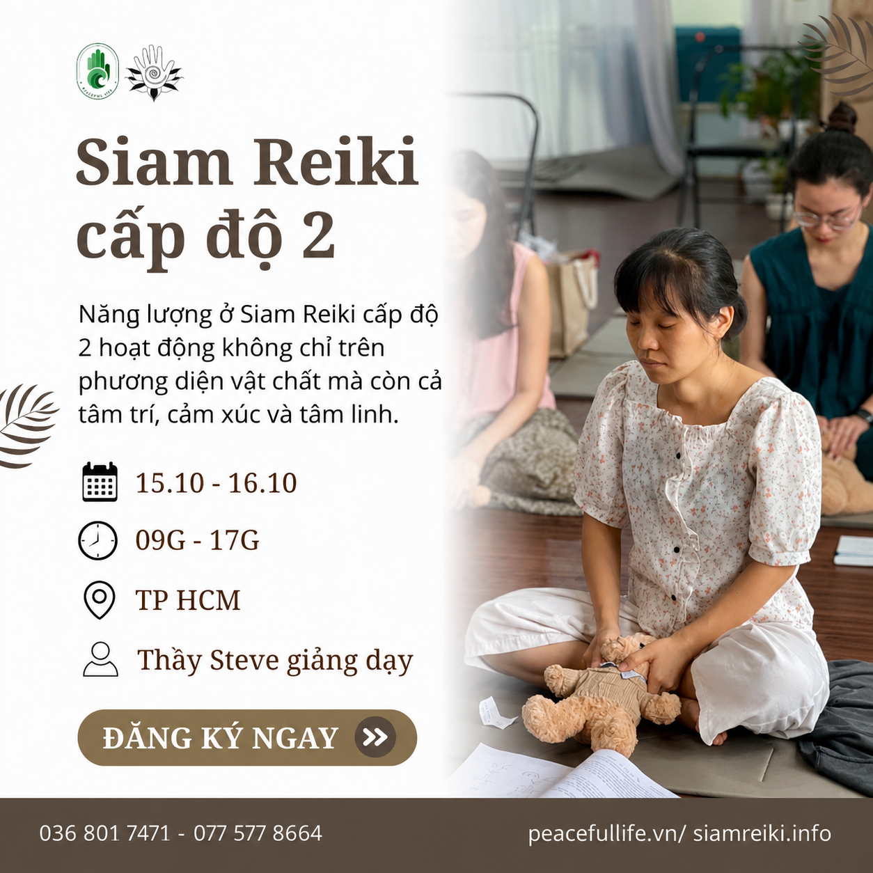 [HCM - T10.2026] Lớp Siam Reiki cấp độ 2 - Thầy Steve