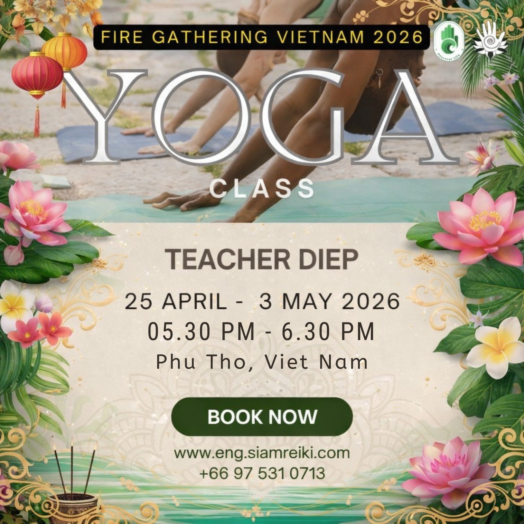 [FG Ha Noi - 2026] Yoga Practice ( 3 Session) (Teacher Diep)