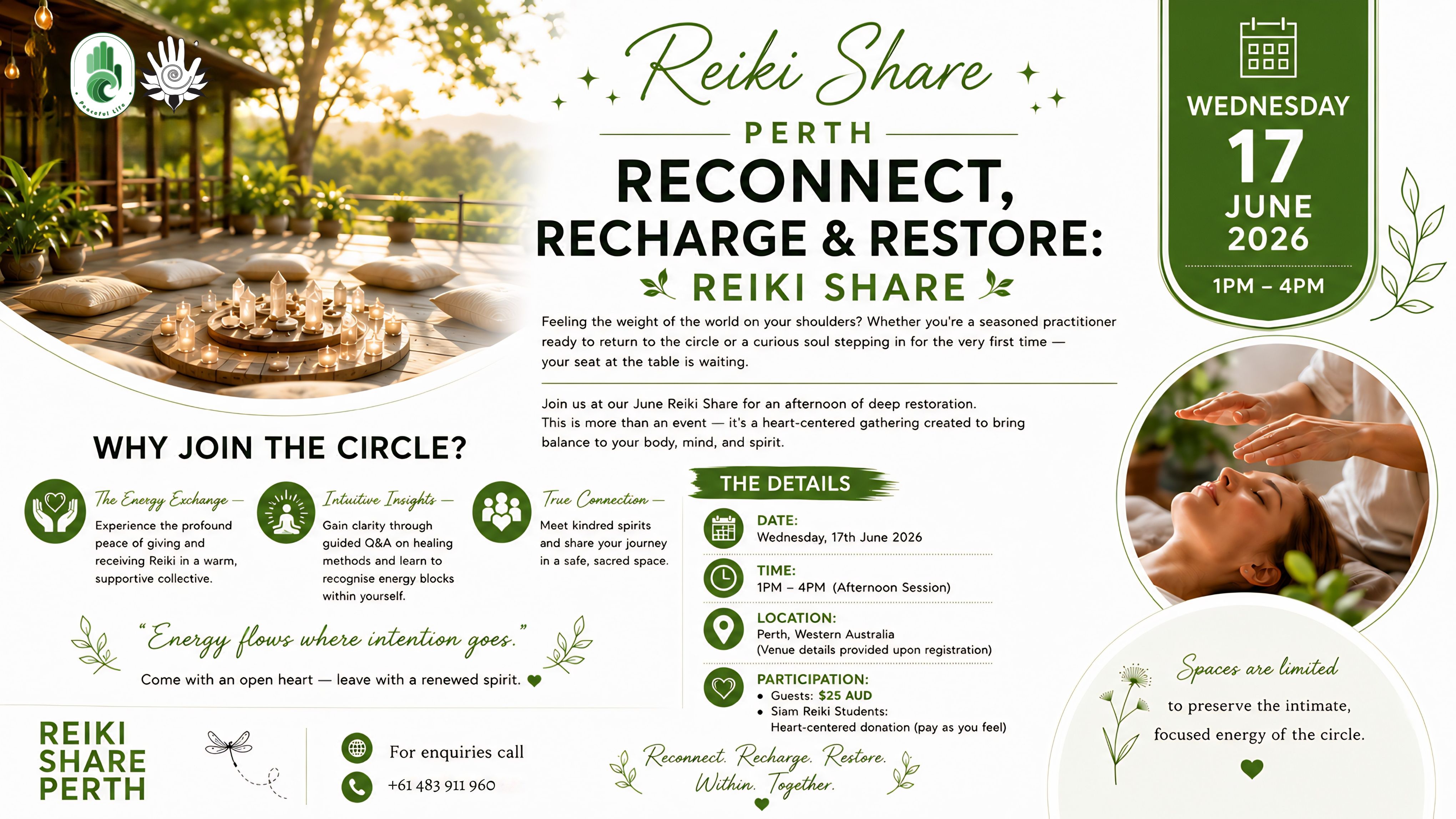 [ Perth ] Reiki Share June 17 - Students